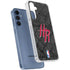 NBA Houston Rockets Dark Rust Galaxy A35 5G Clear Case